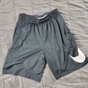 Nike Mens Large Black Shorts Dri Fit Lightweight Basketball Athletic Big Logo